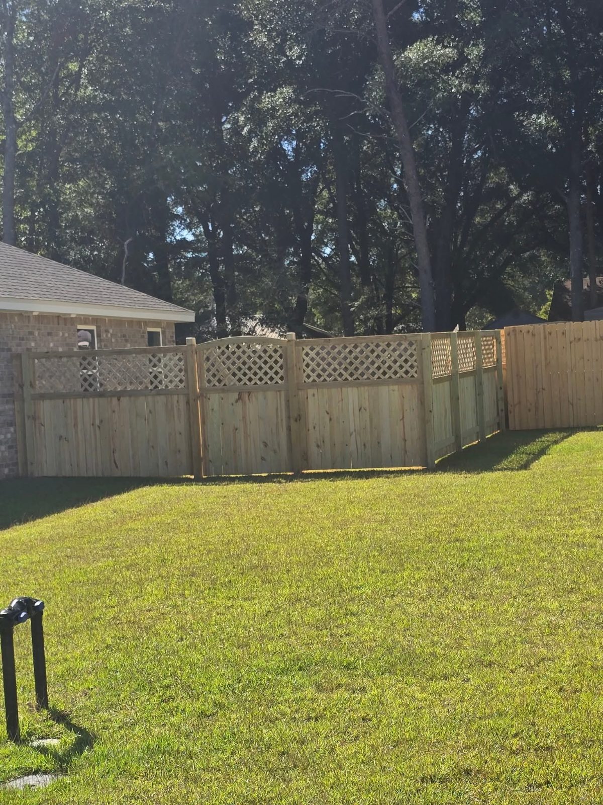 New fence installation
